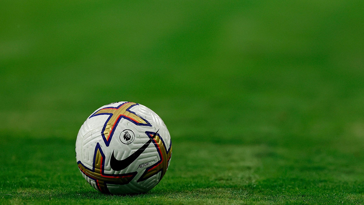 Soccer ball on grass