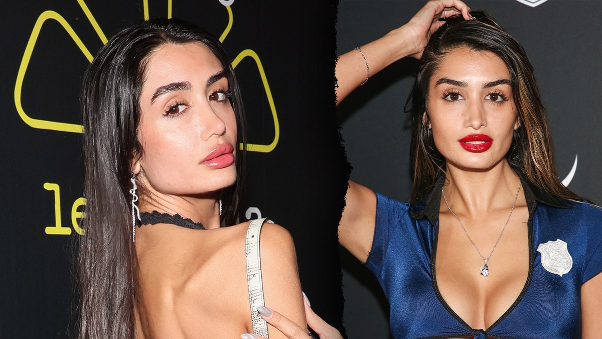 Modeling photos of Adva Lavie, also known as Mia Ventura, who is accused in a Los Angeles burglary case.