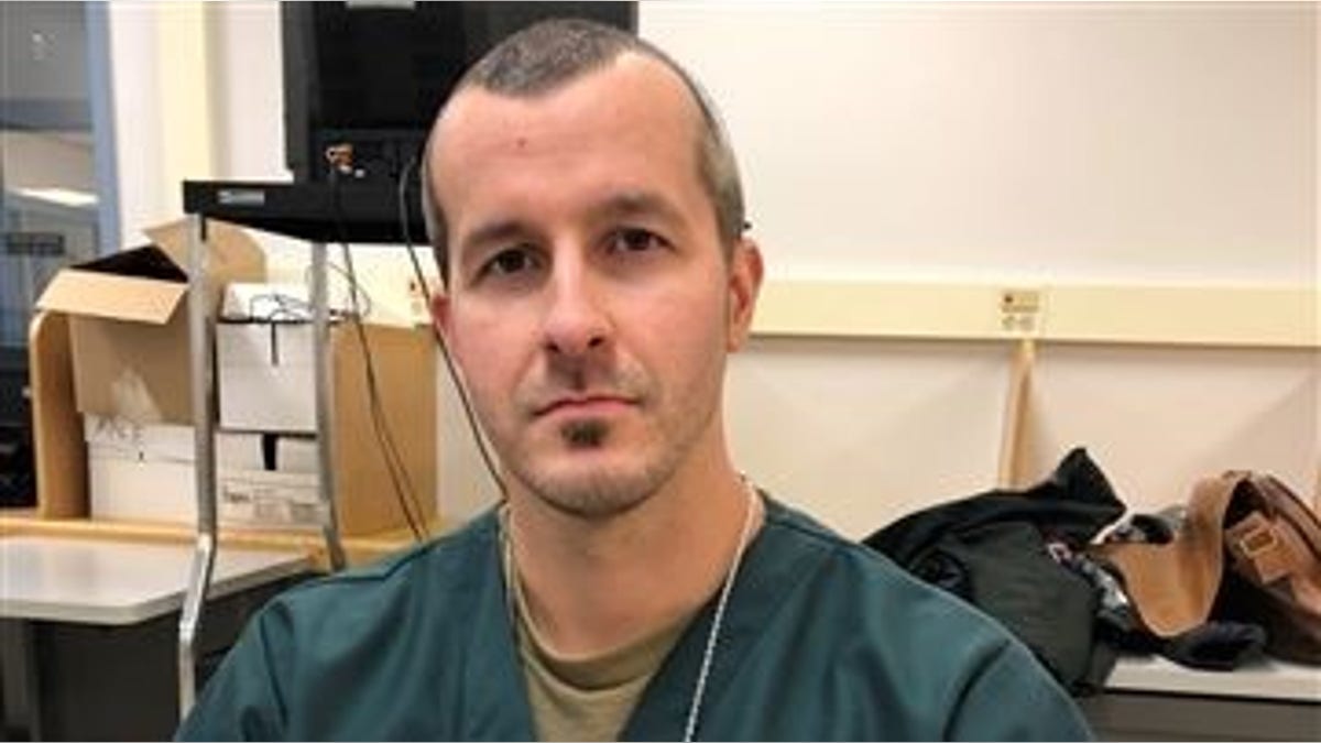 Photo of Chris Watts in prison during the five-hour interview where he detailed murdering his pregnant wife and two daughters. 