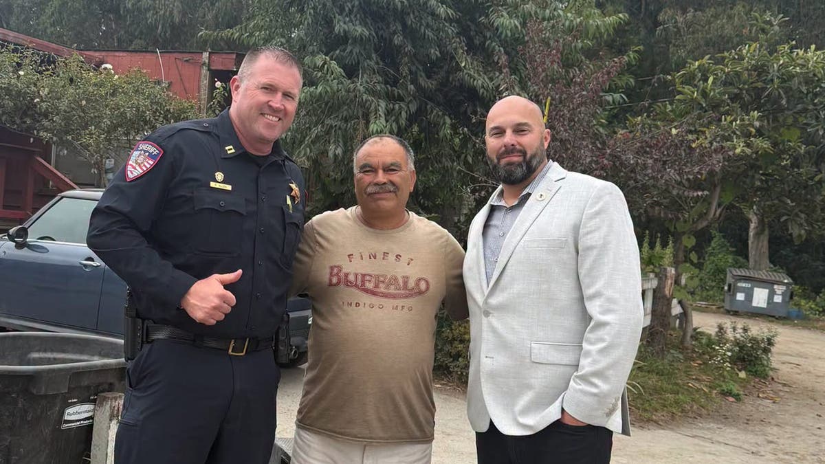 Samuel Ramos Palomino meets with Coastside Patrol Bureau Capt. Allen and Half Moon Bay City Manager Chidester