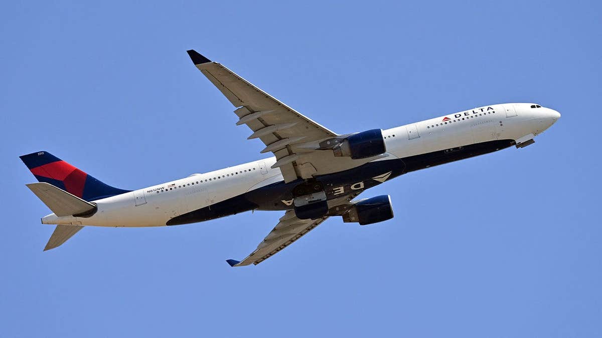 Delta Air Lines Airbus A330-900 aircraft at Leonardo da Vinci–Fiumicino Airport in Italy