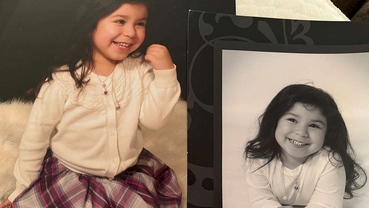 image shows baby pictures of Julie