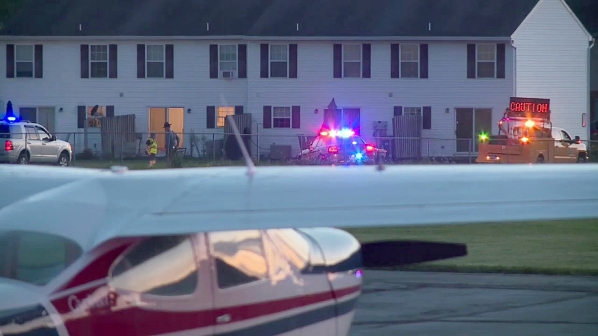 Plane and helicopter crashed