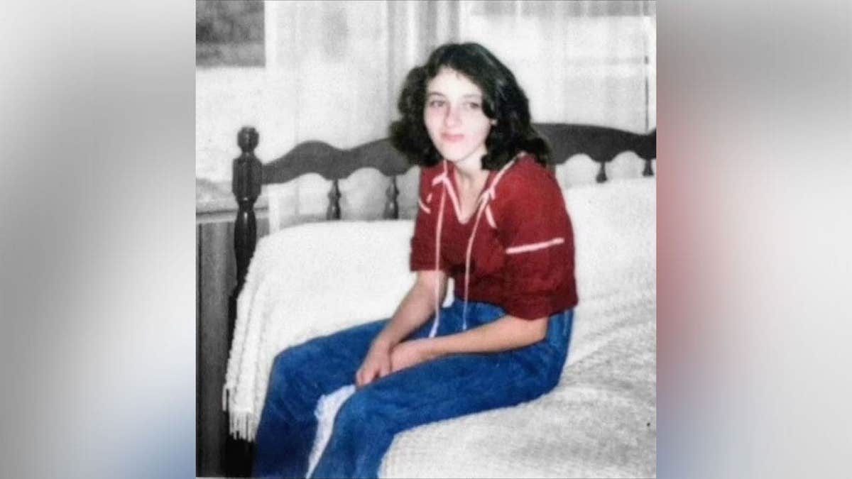 Undated family photo of Lydia Jane Wade McWhorter sitting on a couch