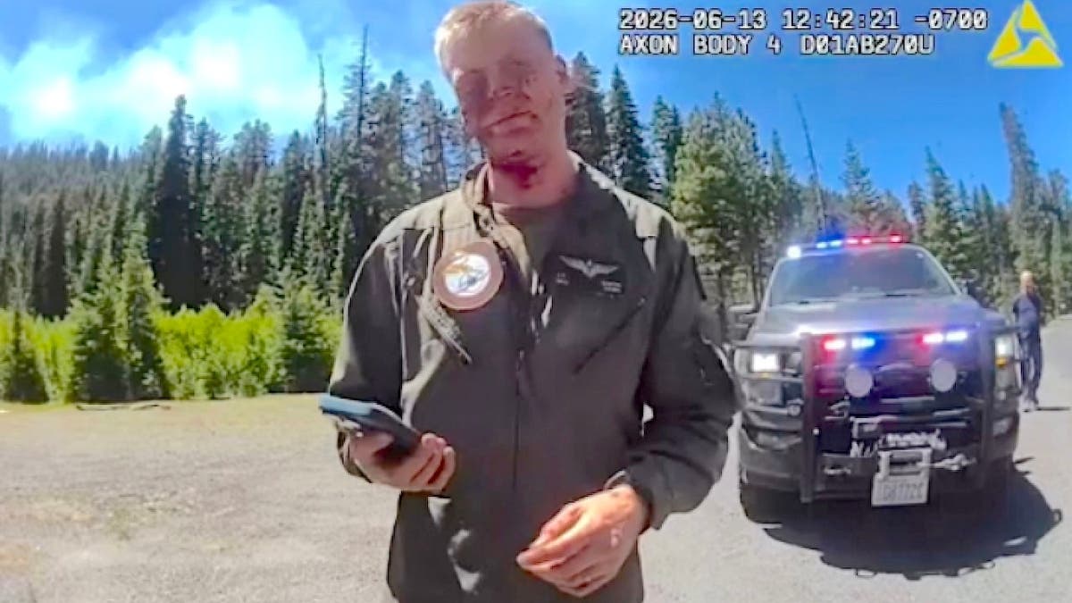 Screenshot of a Yakima County Sheriff’s deputy's bodycam footage of Maj. Jackson Simon