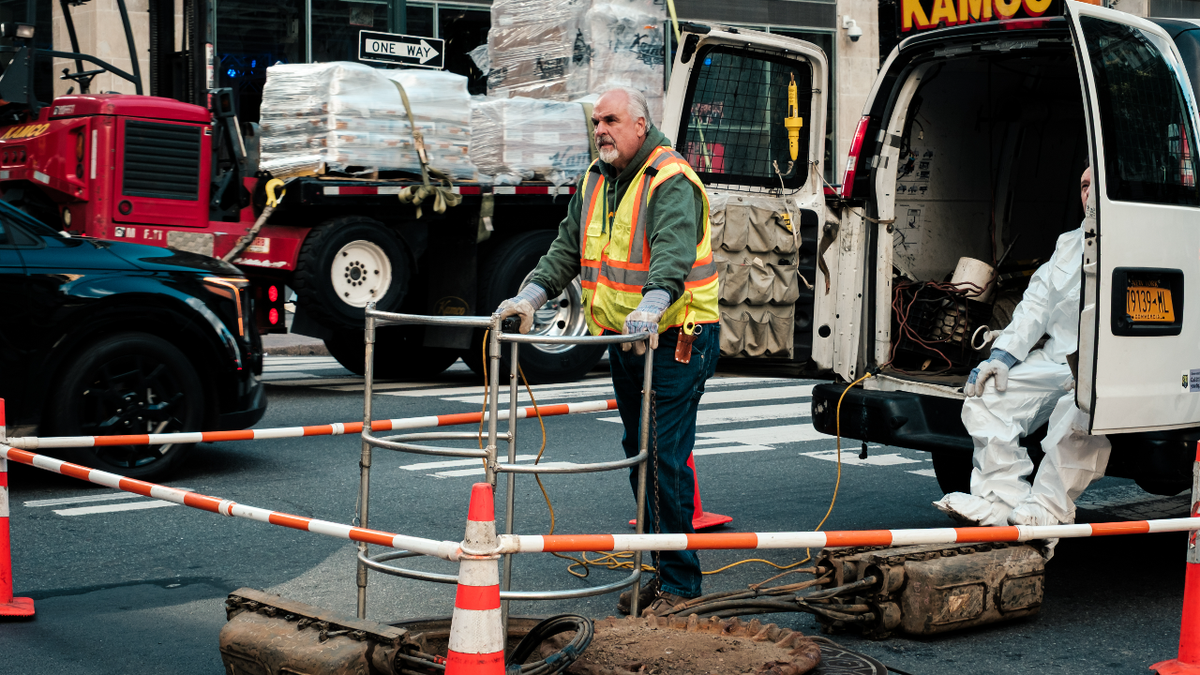 A construction worker