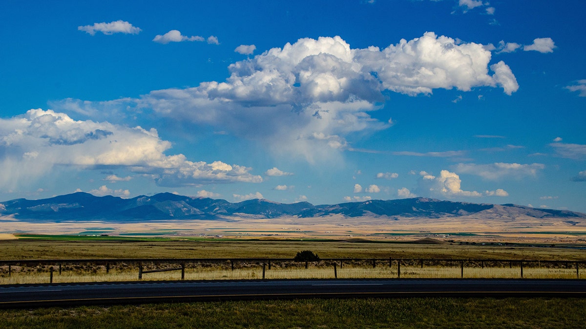 Panoramic view of scenic Montana where a manhunt is underway for a man who killed four people in a bar