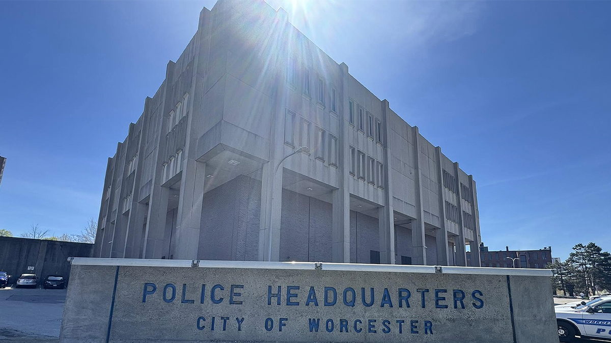 Worcester Police Headquarters in Worcester, Massachusetts, as authorities search for Karen Solomon during a death investigation