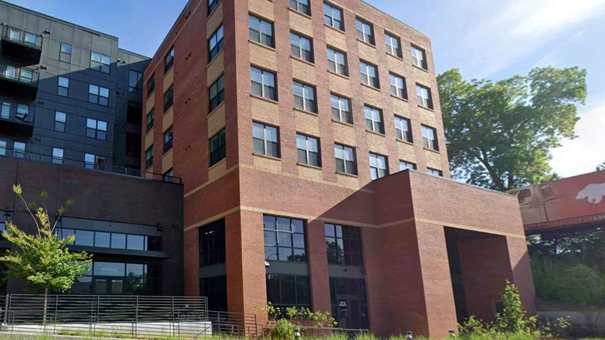 Exterior of the Rambler Athens apartment complex in Athens, Georgia, where a UGA student survived an eighth-floor fall