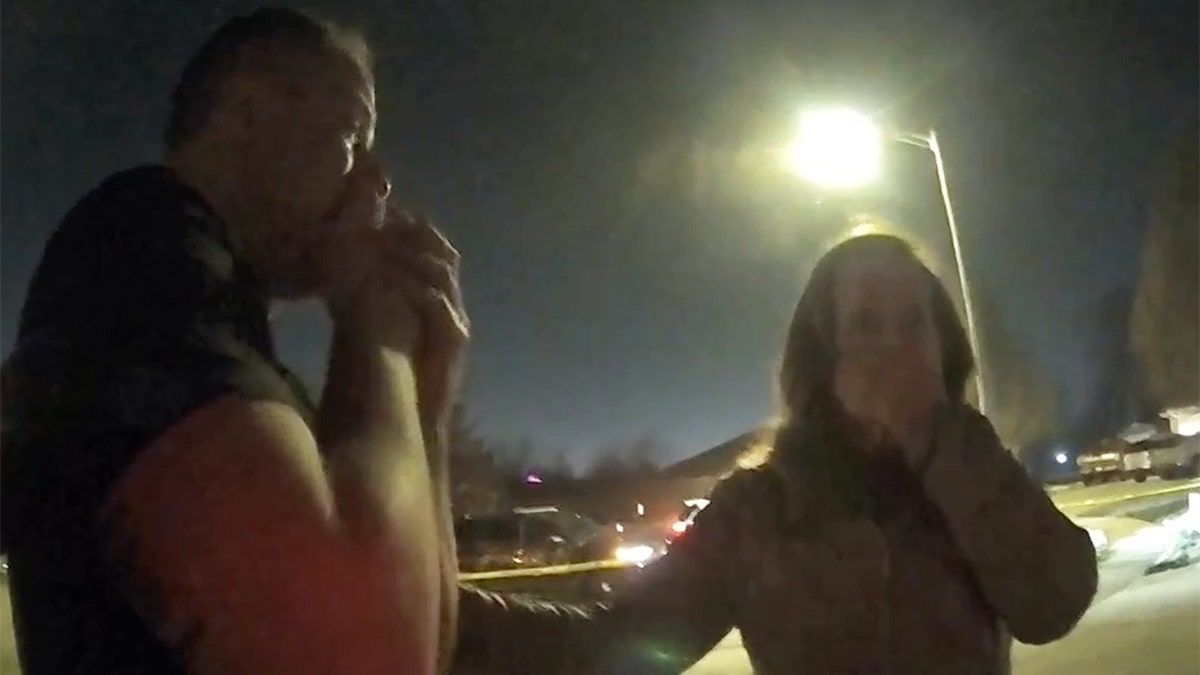 Caleb Flynn reacting to his wife’s murder