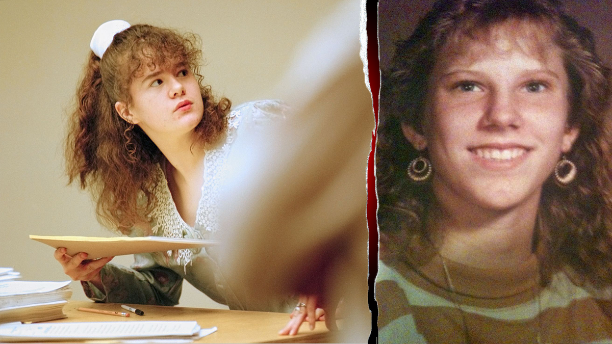 Christa Pike at her murder trial in 1995, left, and Colleen Slemmer, the young woman she was convicted of torturing and killing, on the right.