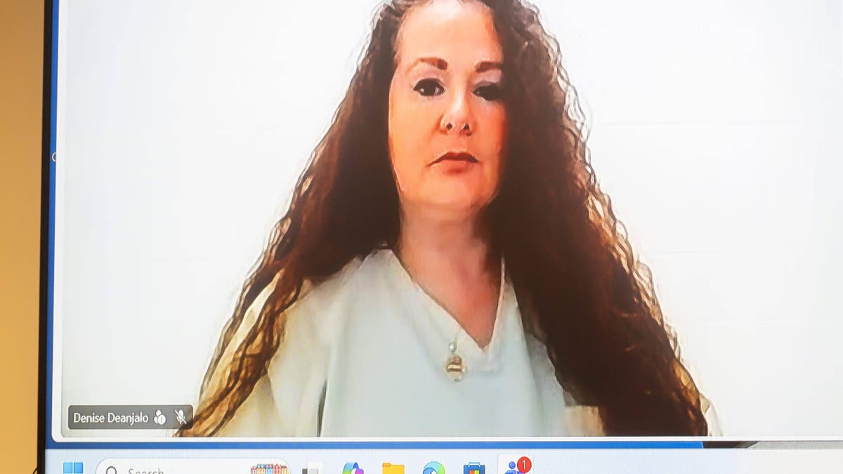 Christa Gail Pike appears remotely during a hearing in Knox County Criminal Court.