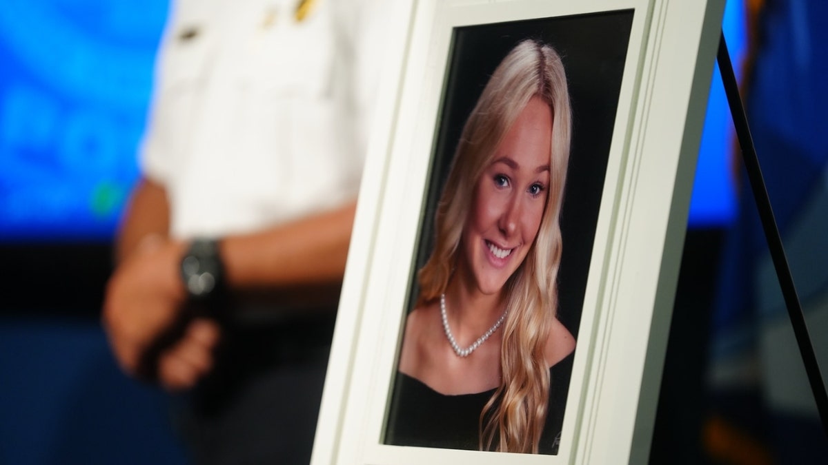 A famed photo of Logan Federico at a Columbia PD press conference on May 5