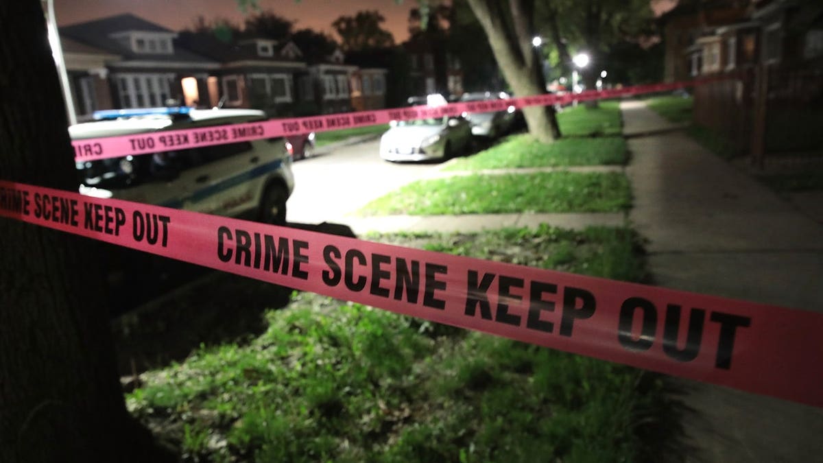 Crime scene tape in Chicago
