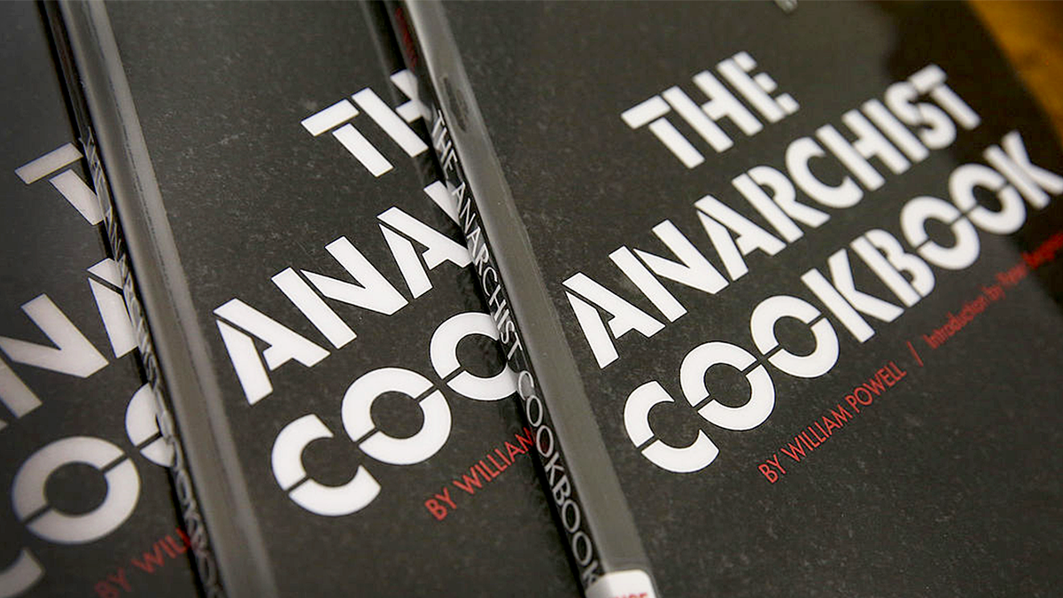 "The Anarchist Cookbook," a manual containing bomb-making instructions that has been linked to Oklahoma City bomber Timothy McVeigh.