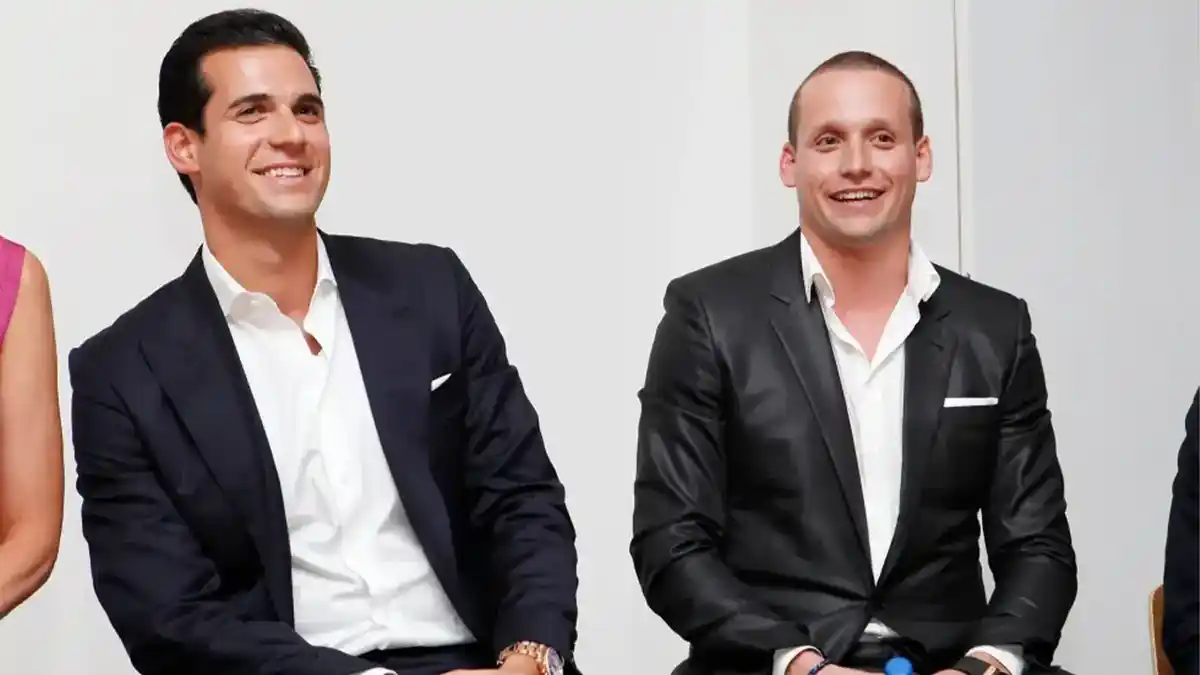Oren Alexander and Tal Alexander speak at a panel at the Rockstars of Real Estate Event