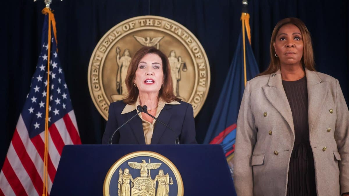 New York Governor Kathy Hochul and New York Attorney General Letitia James