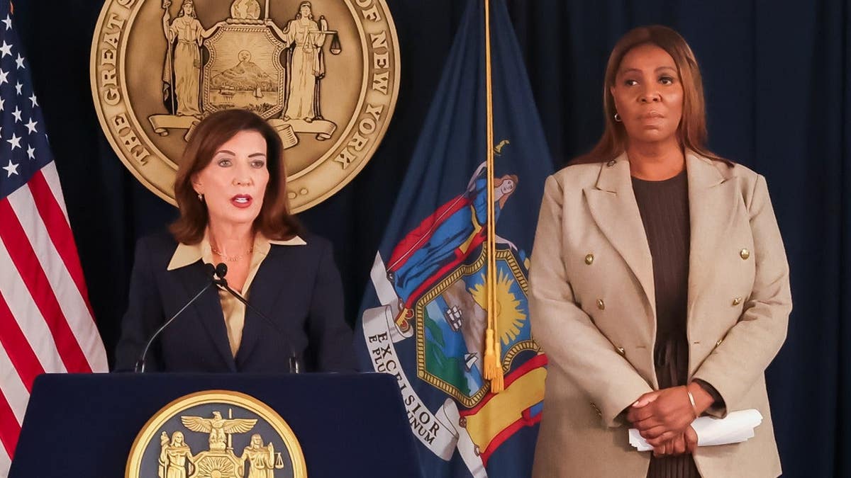 New York Governor Kathy Hochul and New York Attorney General Letitia James