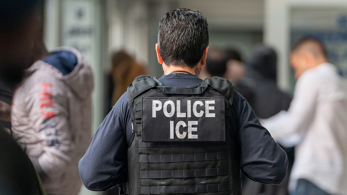 ice agent wearing vest