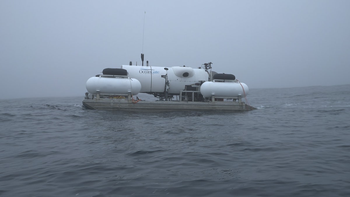 OceanGate sub out in the ocean.