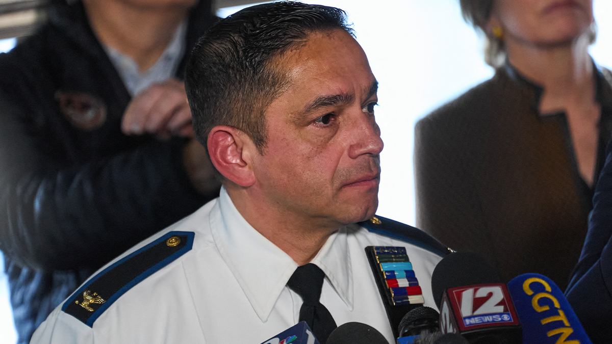 Providence Police Chief Col. Oscar L. Perez speaks at a press conference in a file photo