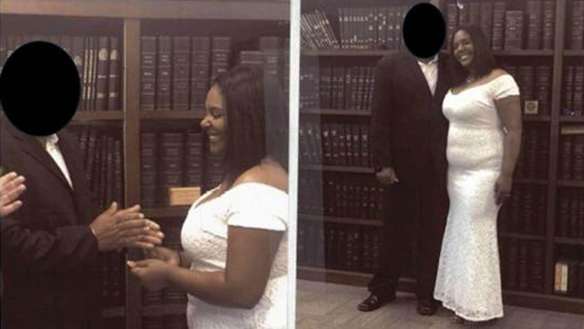 Jessica Tavares, an alleged co-conspirator, marrying an illegal immigrant from Brazil in May 2018.